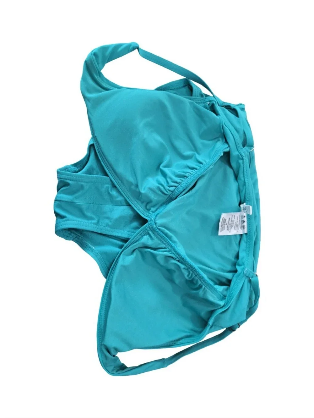 Calvin Klein Ruched One-Piece Swim Suit Rushing Slimming Size 10